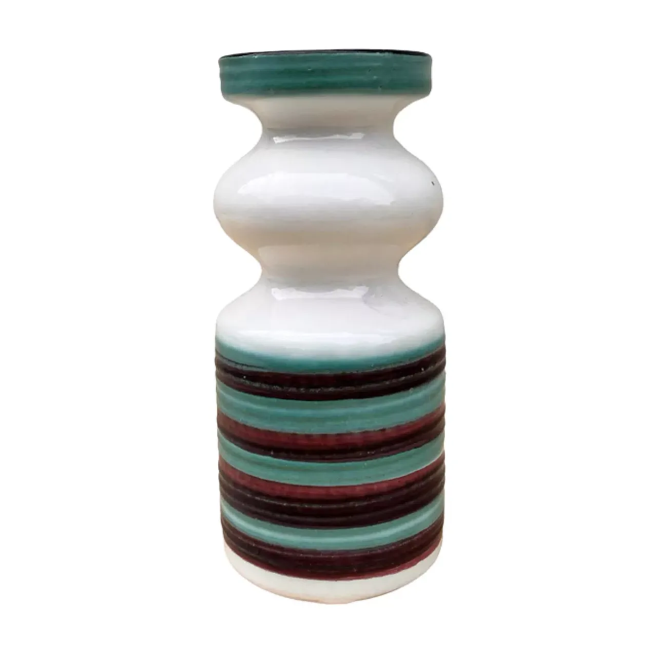 Coloured ceramic vase by Strehla Keramik, 1960s 2