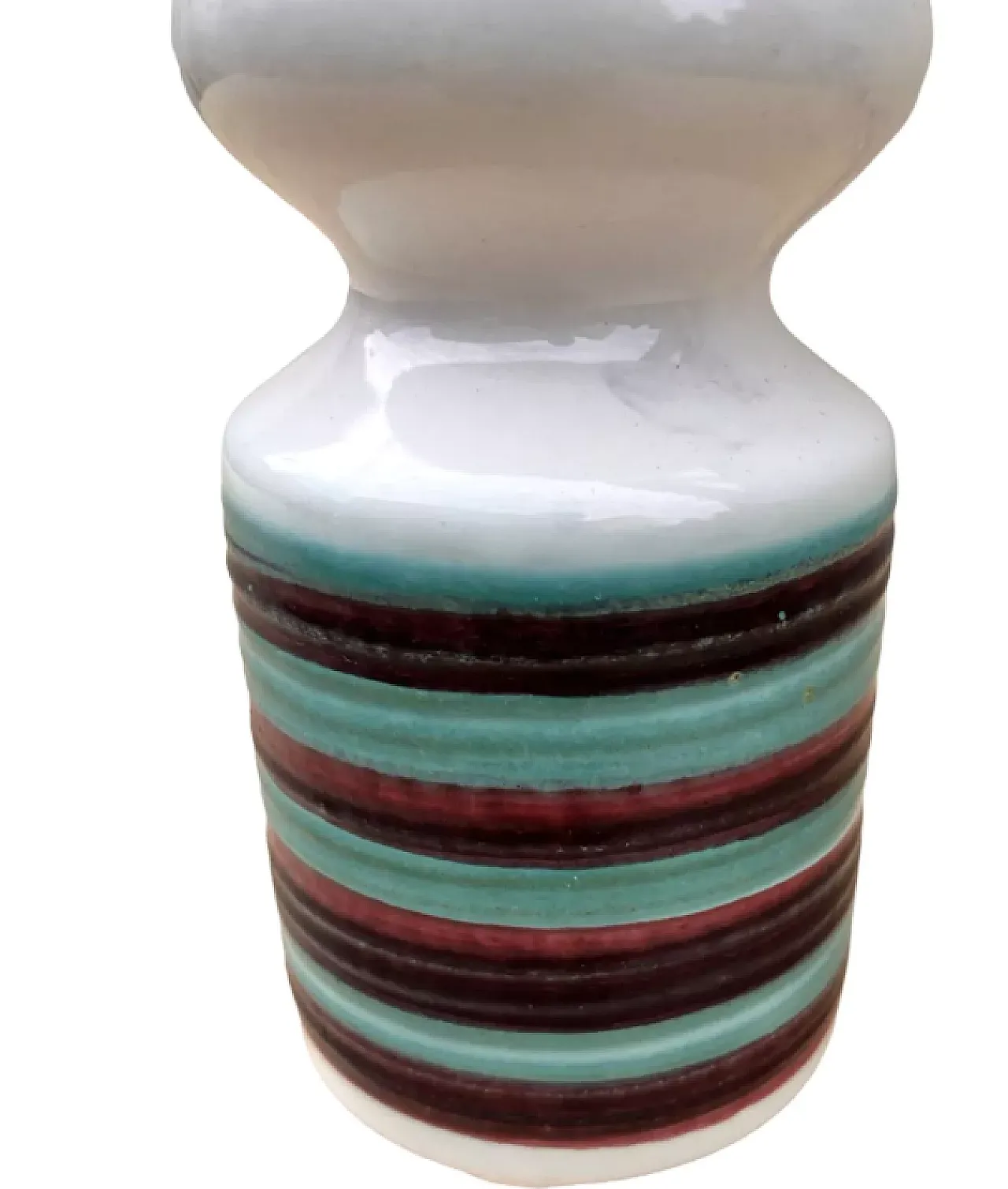 Coloured ceramic vase by Strehla Keramik, 1960s 3