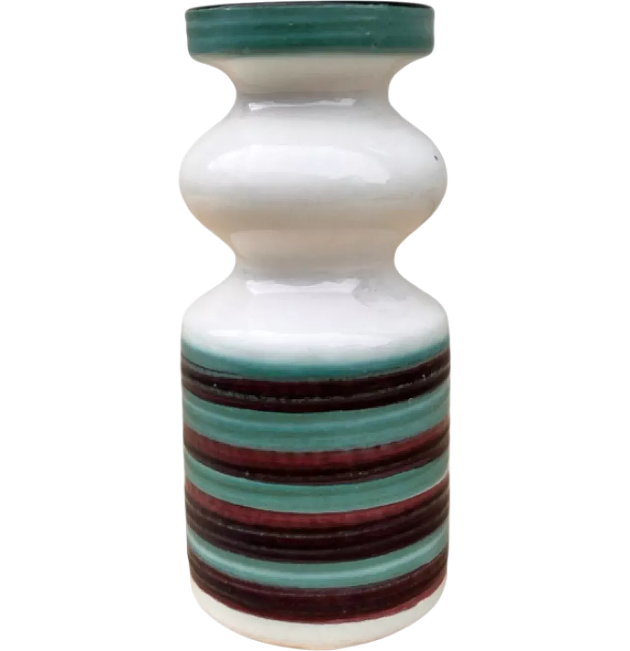 Coloured ceramic vase by Strehla Keramik, 1960s 6