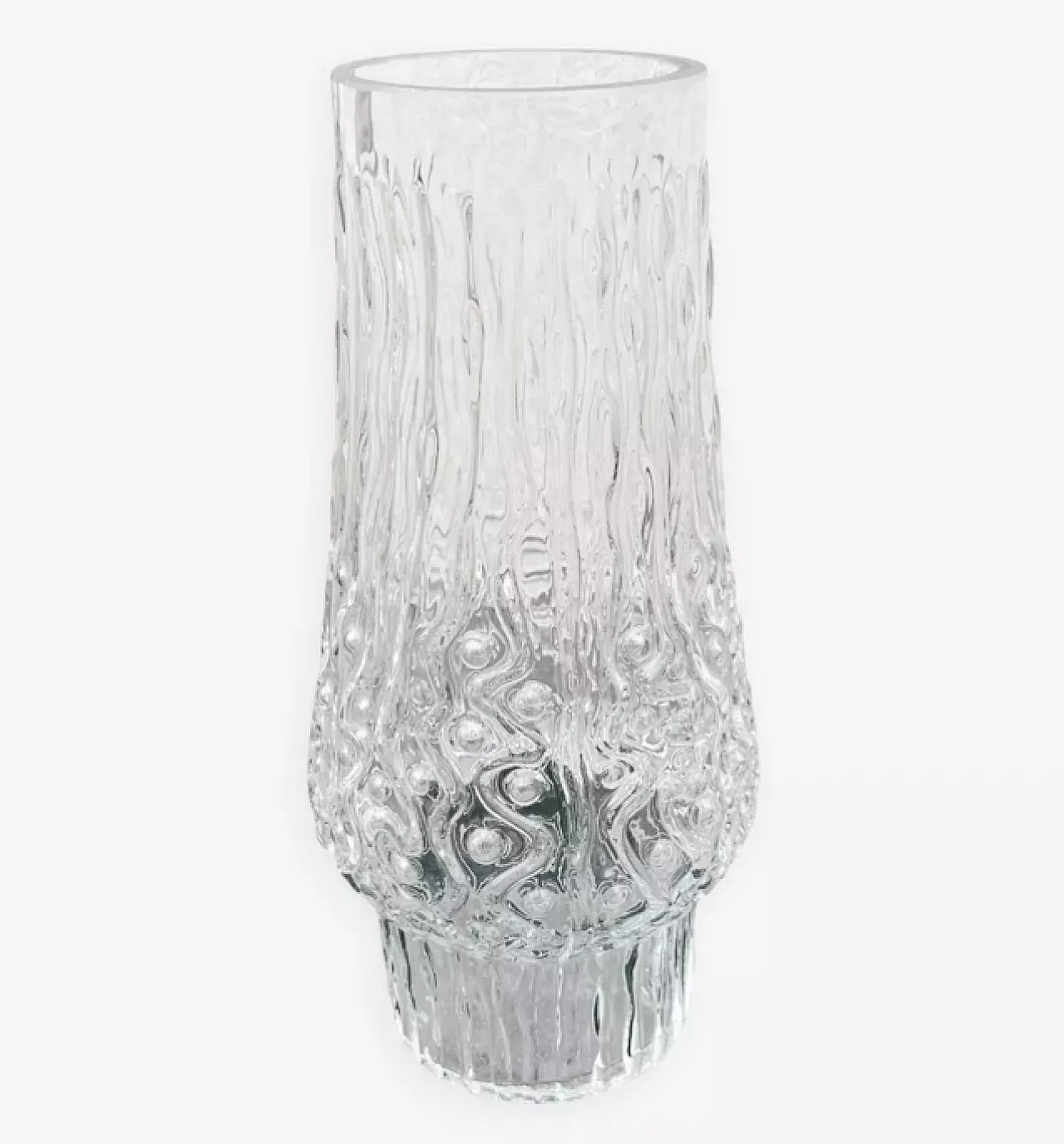 Alfred Taube glass vase, Vohenstrauss, 1970s 1