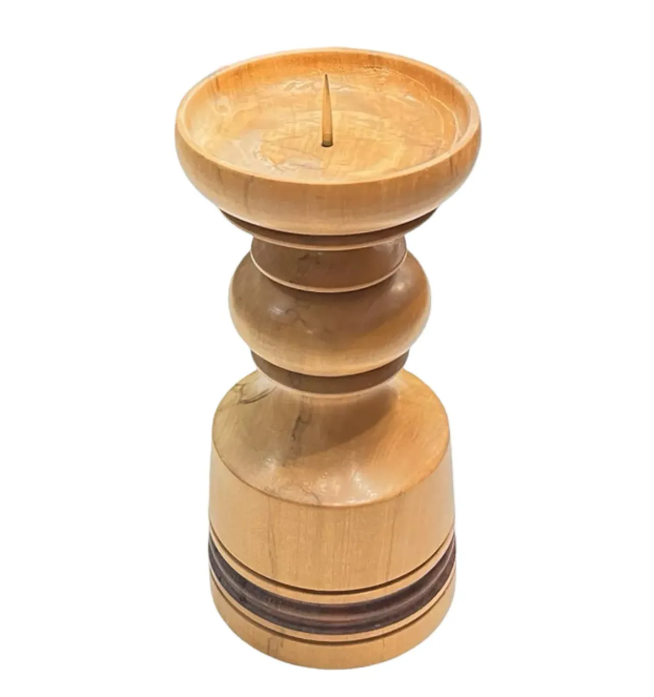 Wooden candle holder, 1970s 2