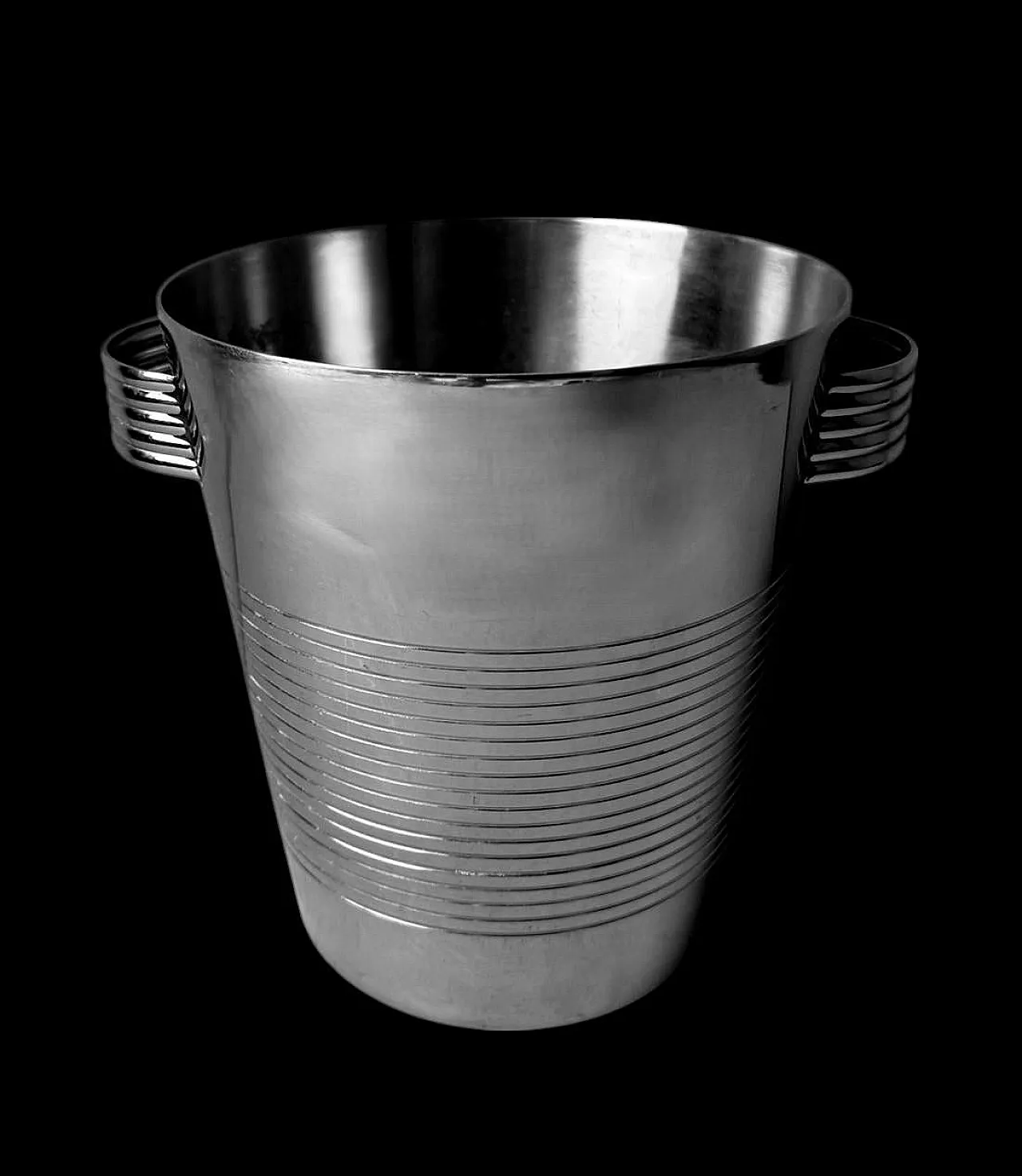 Stainless steel champagne bucket, 1950s 4