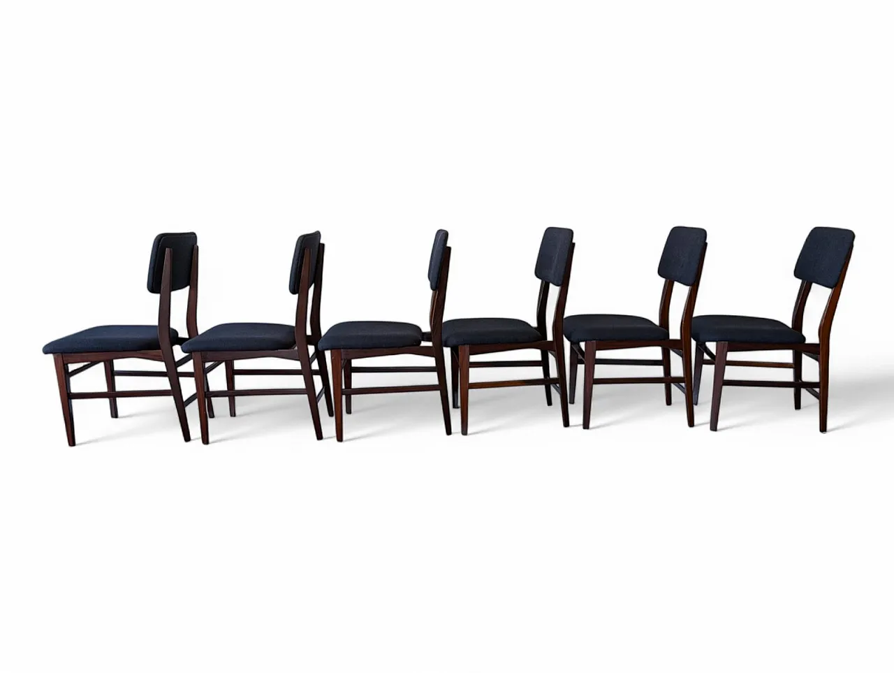 6 Dining chairs attributed to Edmondo Palutari for Dassi, 1960s 2