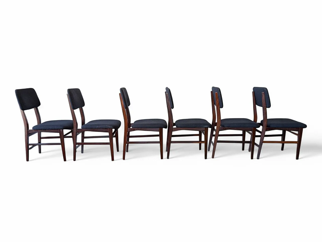 6 Dining chairs attributed to Edmondo Palutari for Dassi, 1960s 4