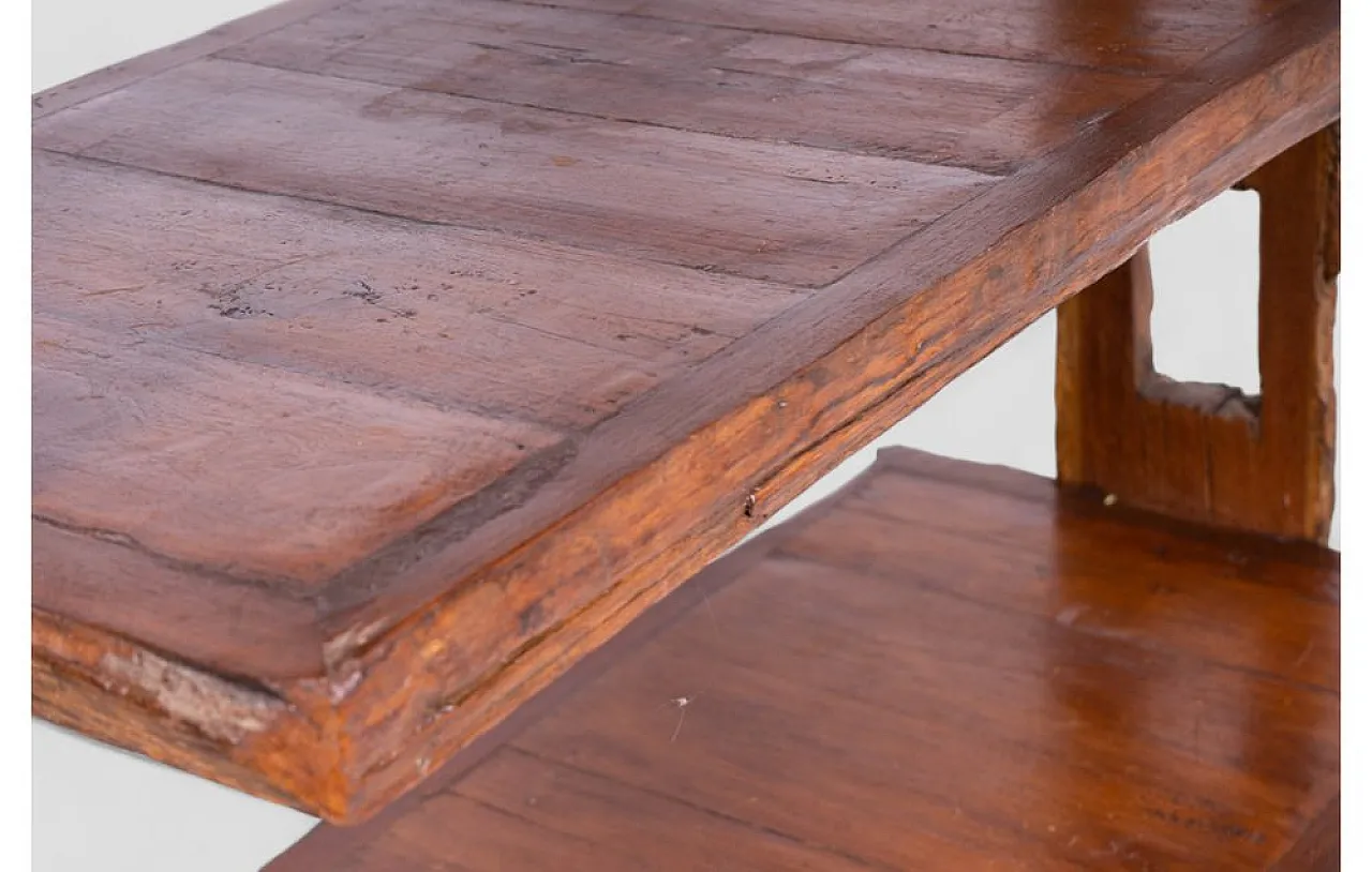 Libreria etnica in legno di teak con finitura grezza, anni '50 7