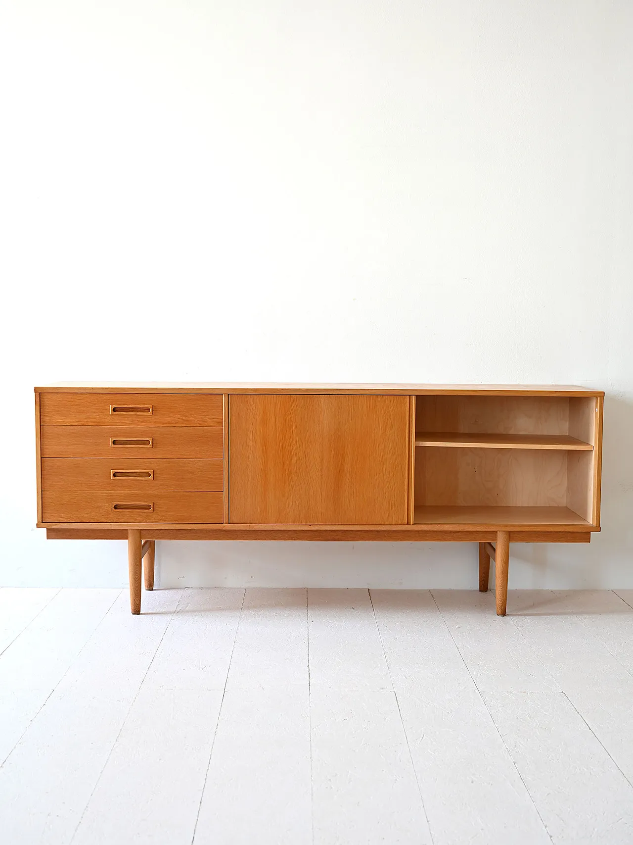 Swedish sideboard in oak, anni '60 3