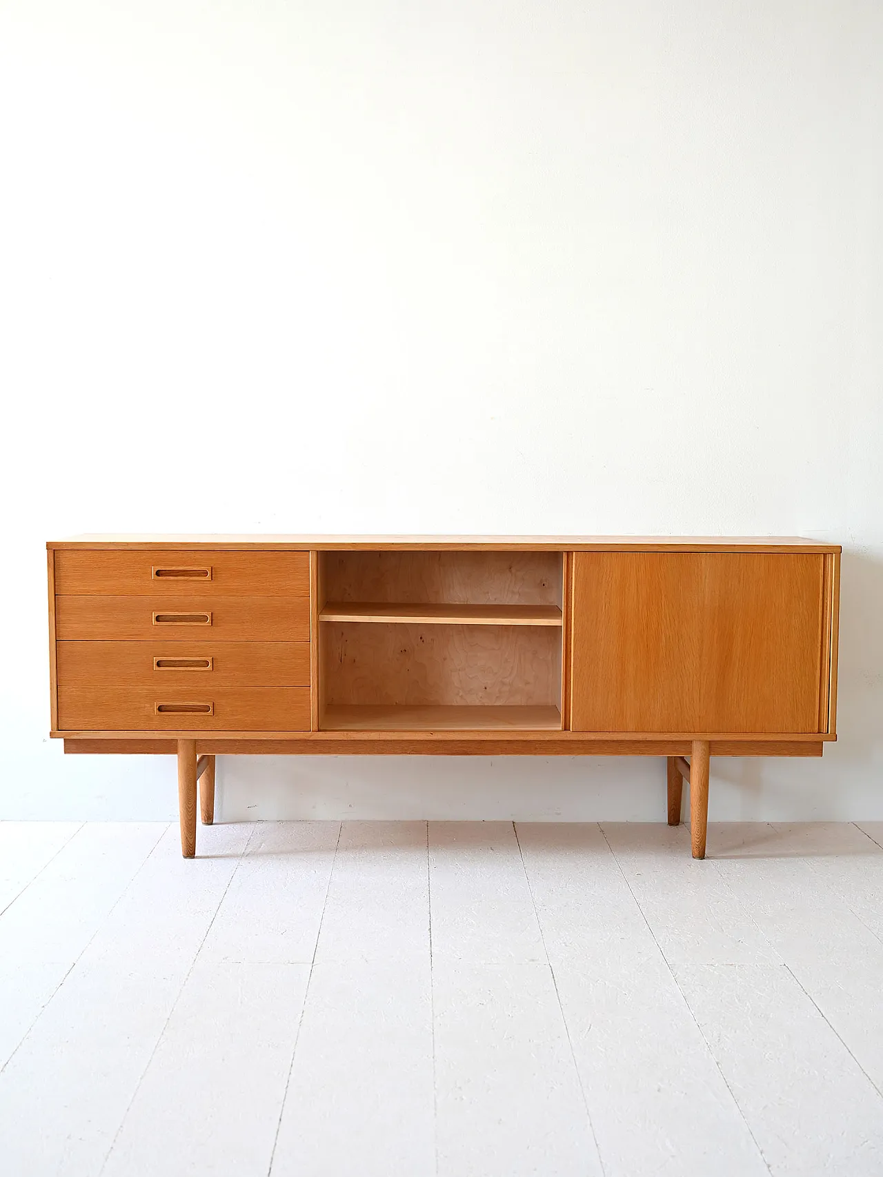 Swedish sideboard in oak, anni '60 4