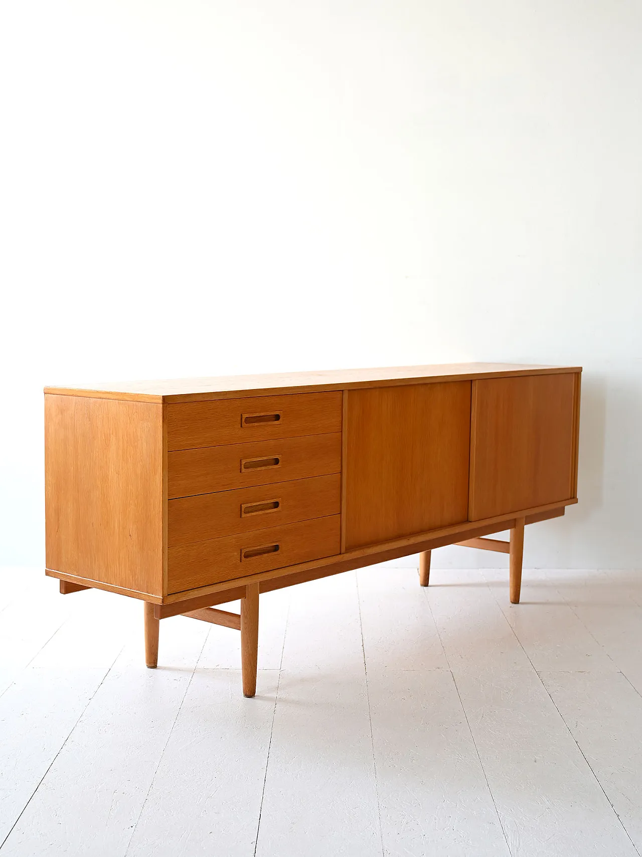 Swedish sideboard in oak, anni '60 5