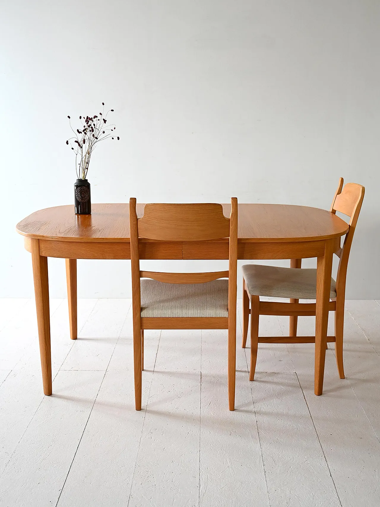 Malmsten dining table in oak, 60s 1