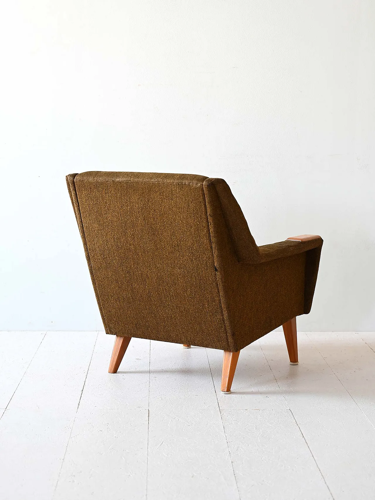 Scandinavian armchair with original fabric, 60s 3