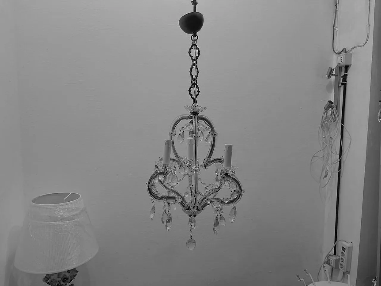 Lampadario in cristallo Maria Teresa, anni '50 5