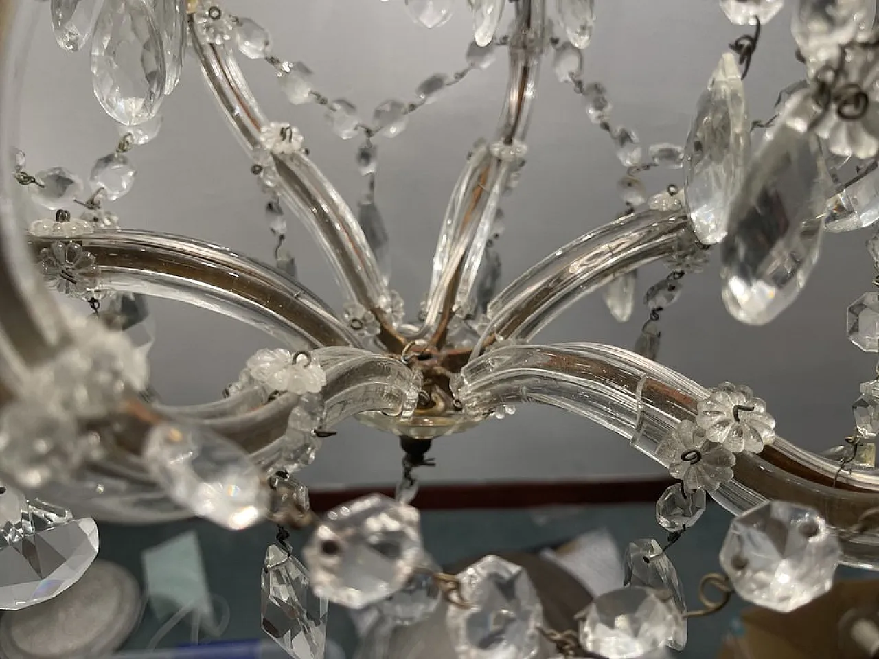 Crystal Maria Teresa Chandelier, 1950s 6