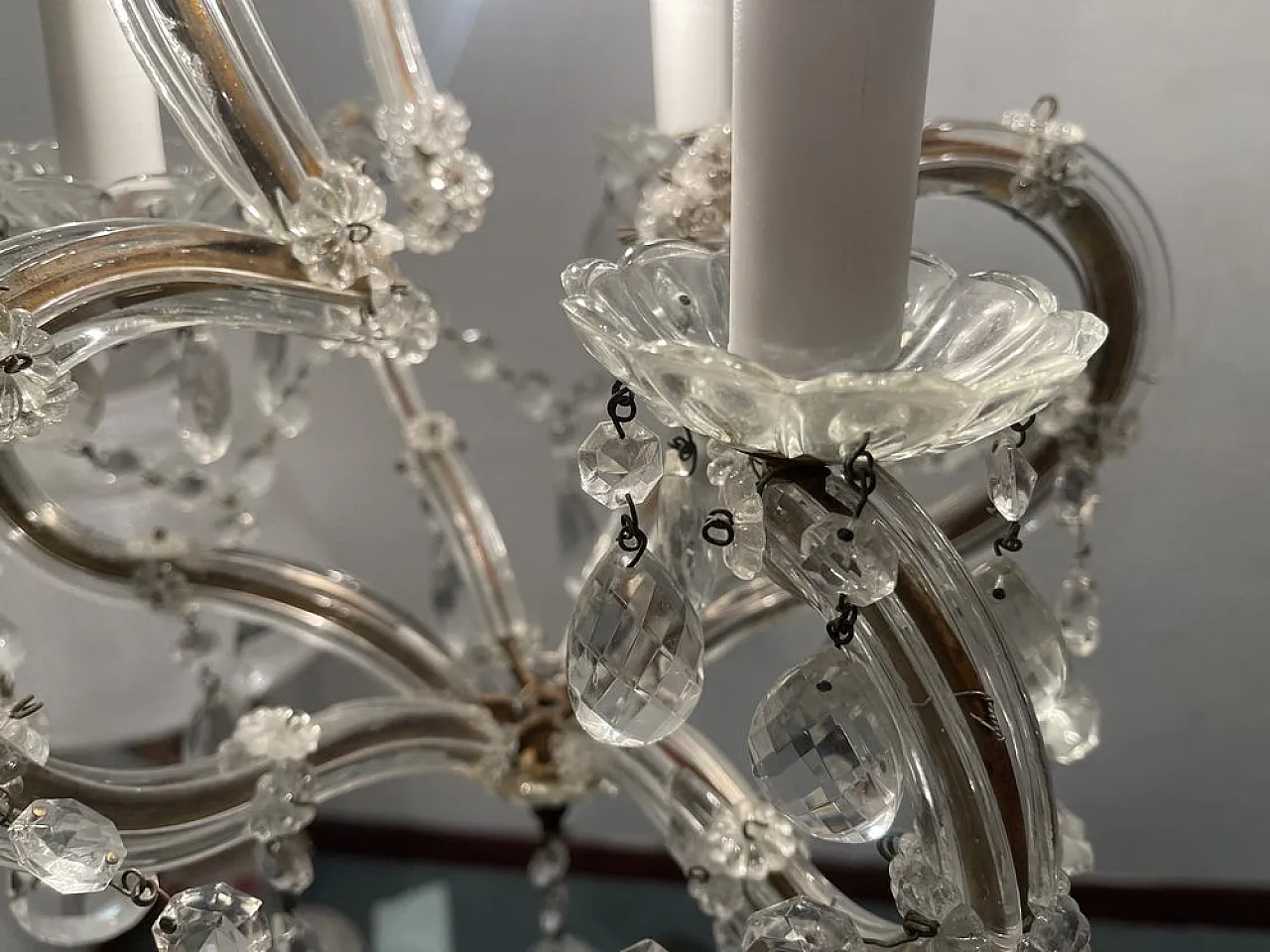 Crystal Maria Teresa Chandelier, 1950s 7