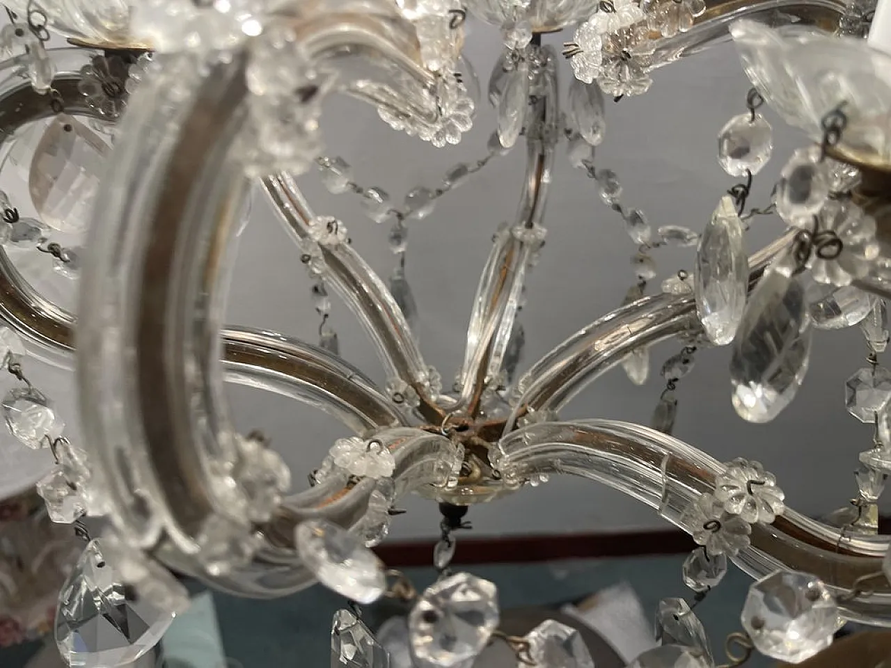 Crystal Maria Teresa Chandelier, 1950s 8