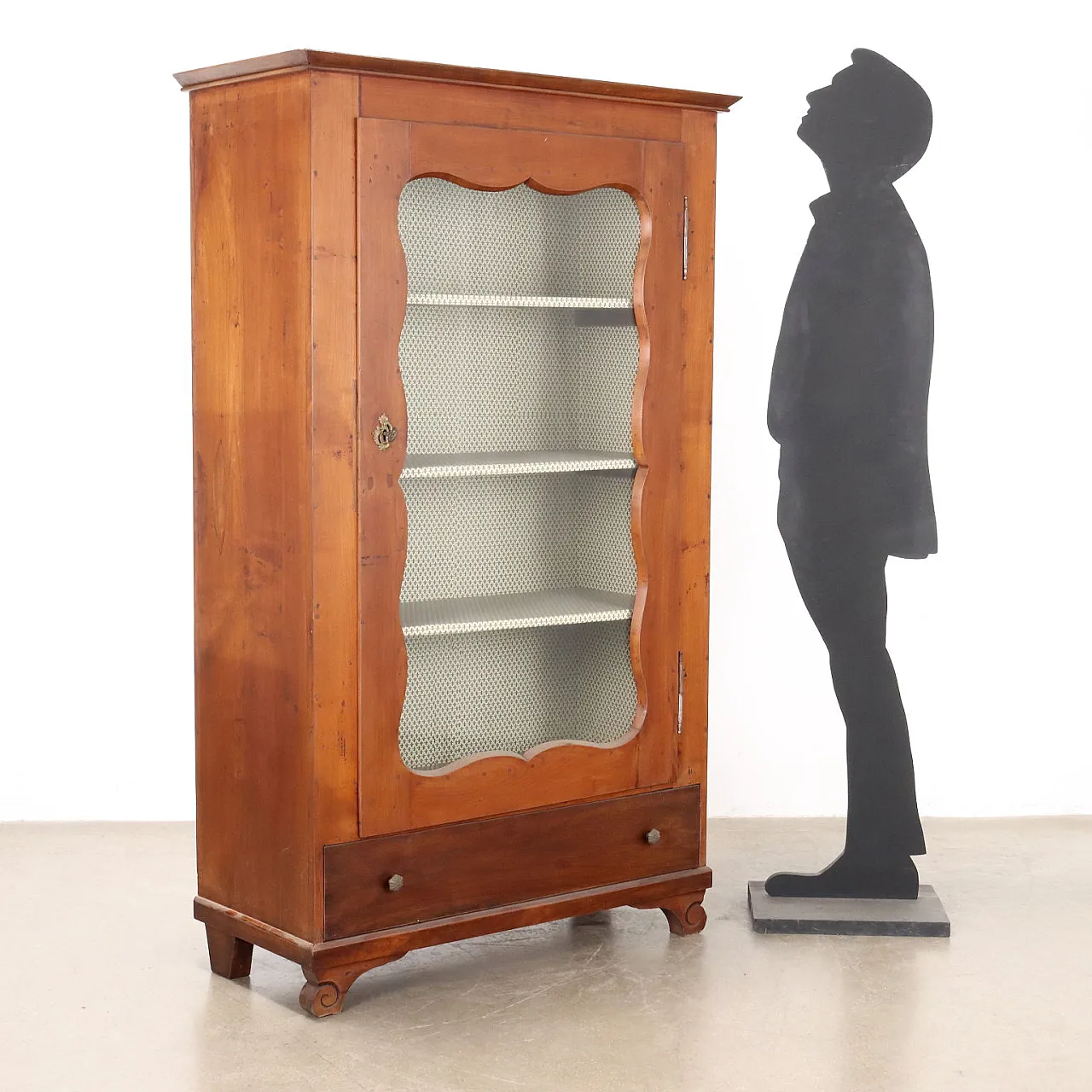 Biedermeier Style Showcase in walnut Austria, 19th century 2