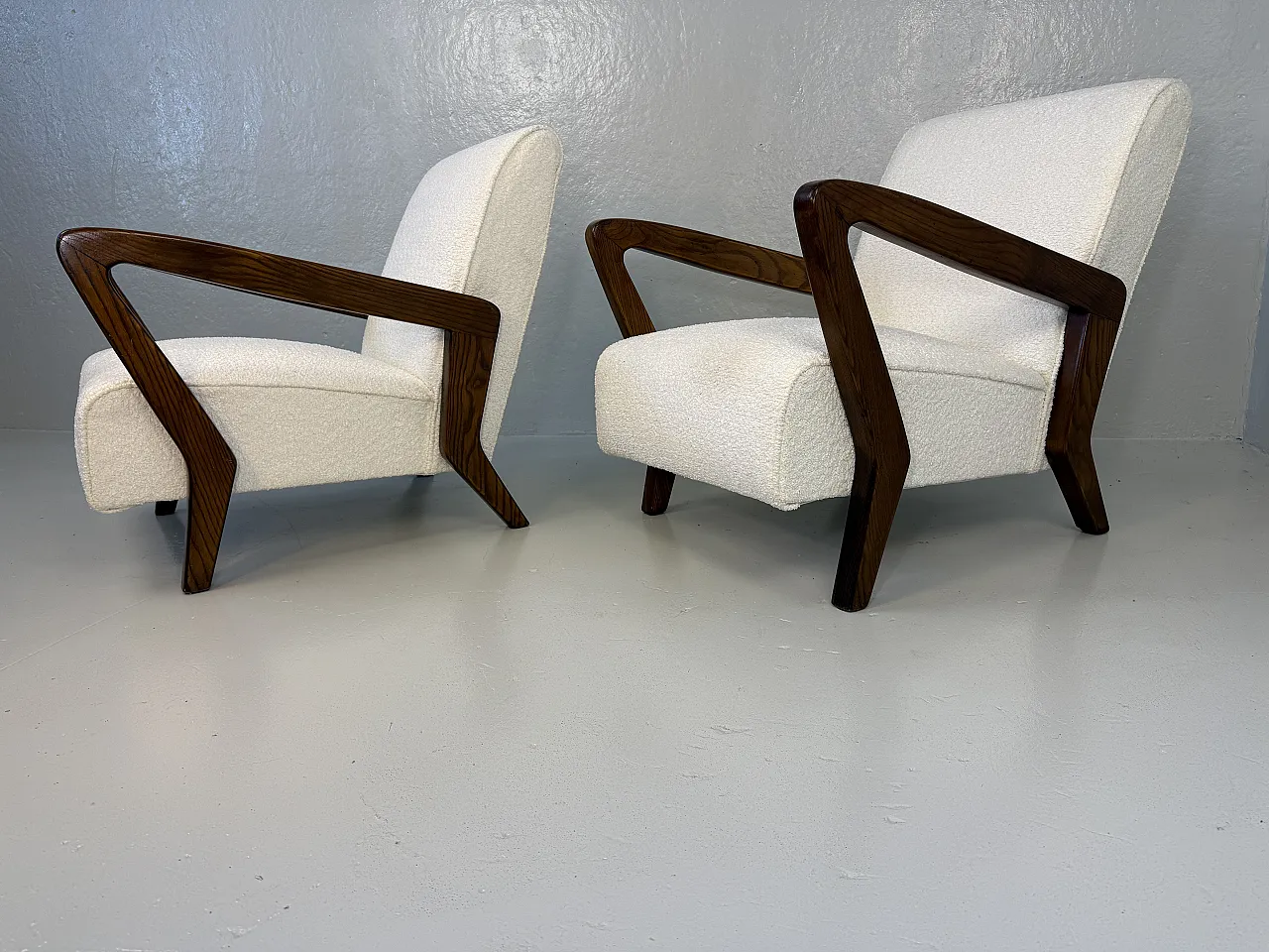 Pair of armchairs by Giò Ponti, 50s 12