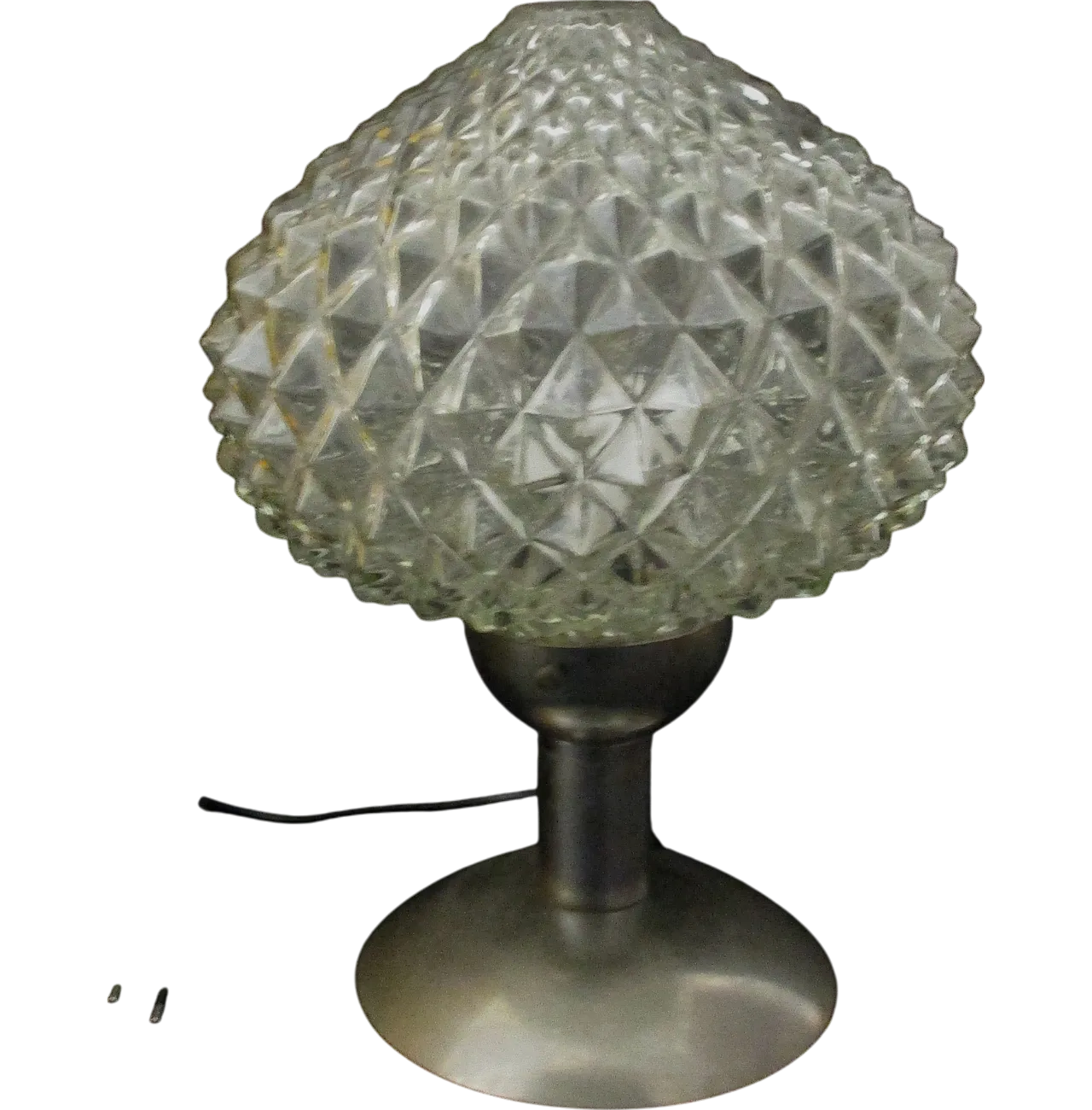 Table lamp design in metal and glass 60s 7