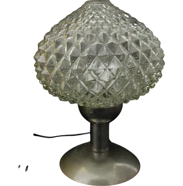 Table lamp design in metal and glass 60s