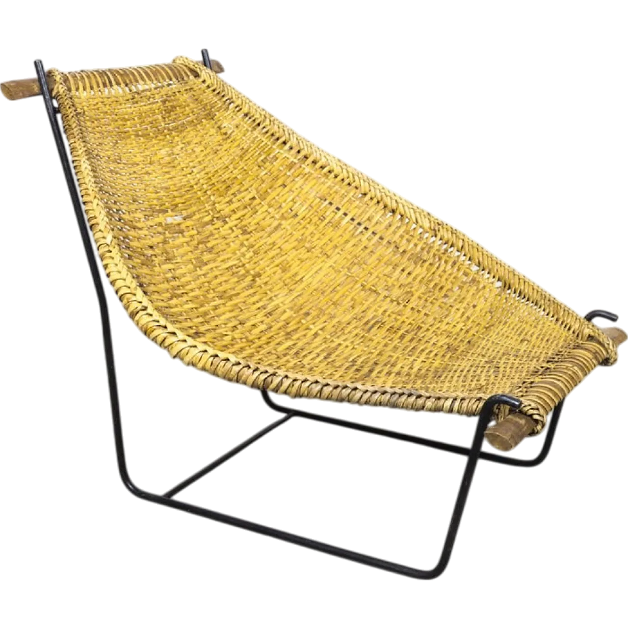 Mid-Century Duyan lounge chair by John Risley for Ficks Reed, 1950s 17