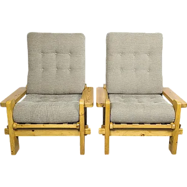 Pair of Dymling armchairs by Yngve Ekström for Swedese, 1970s