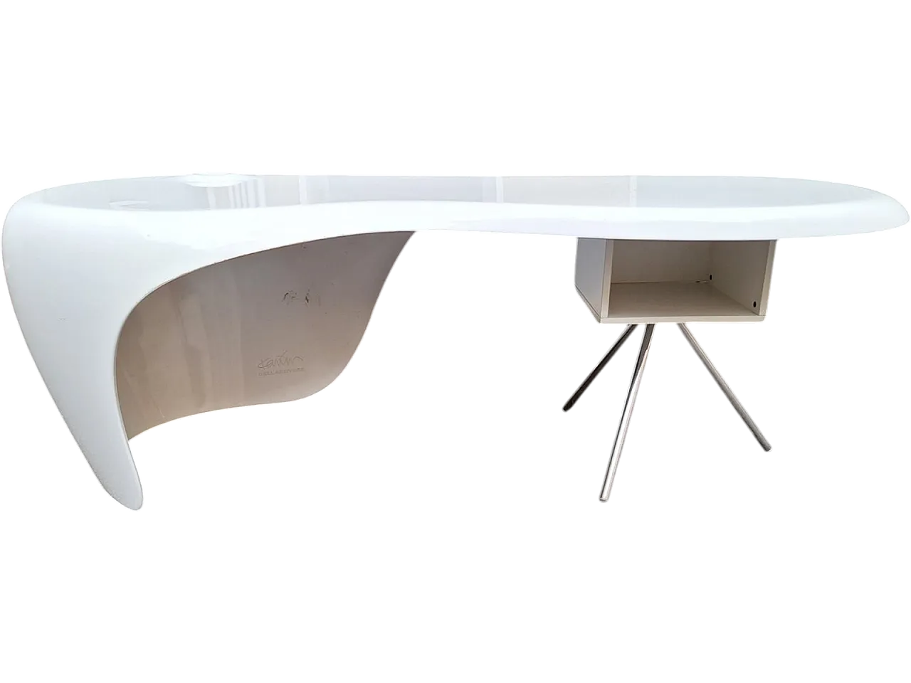 Uno polyurethane desk by Karim Rashid for Della Rovere, 1990s 8