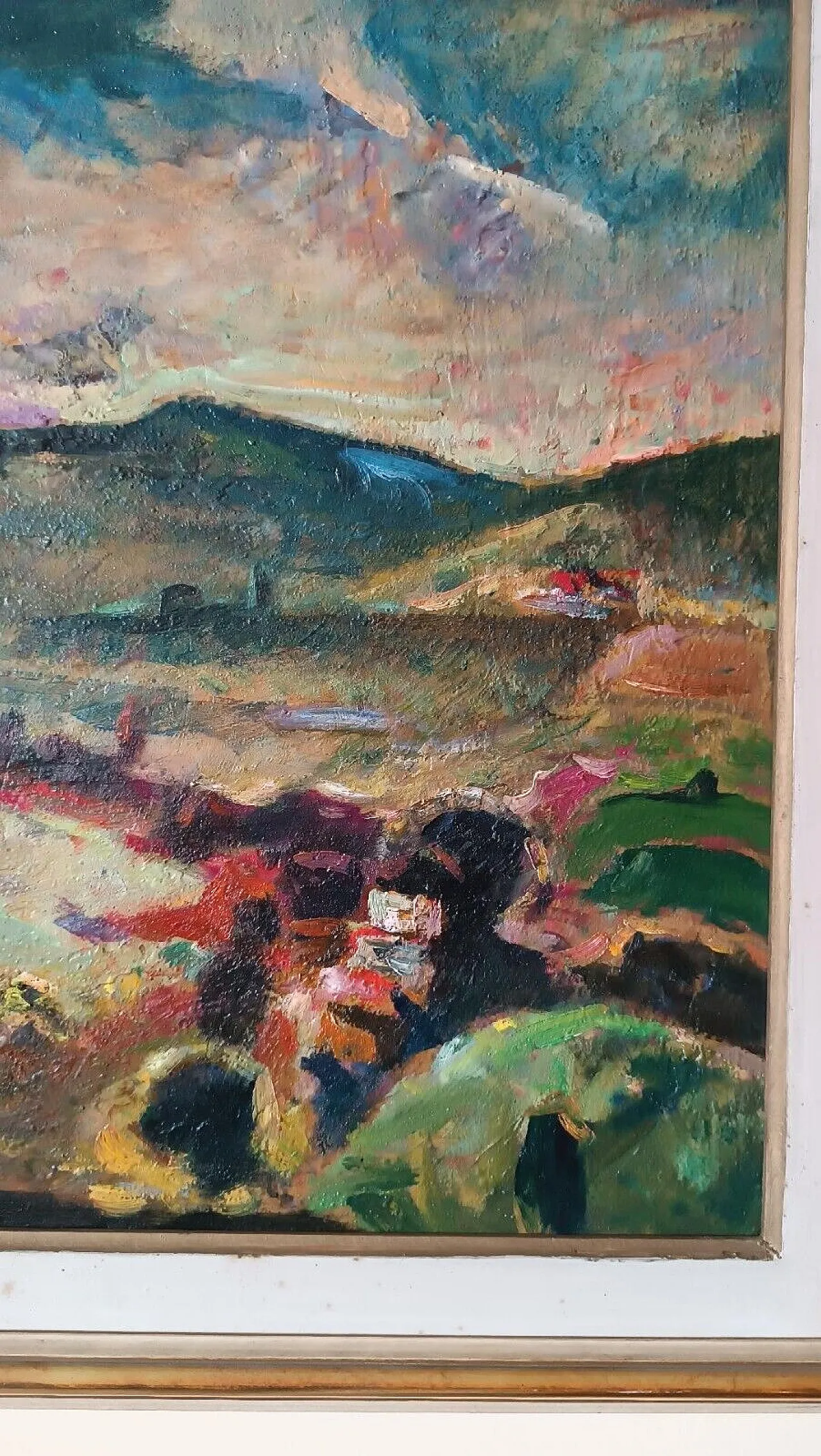 Paesaggio di Dilvo Lotti, olio su tavola, anni '30 9