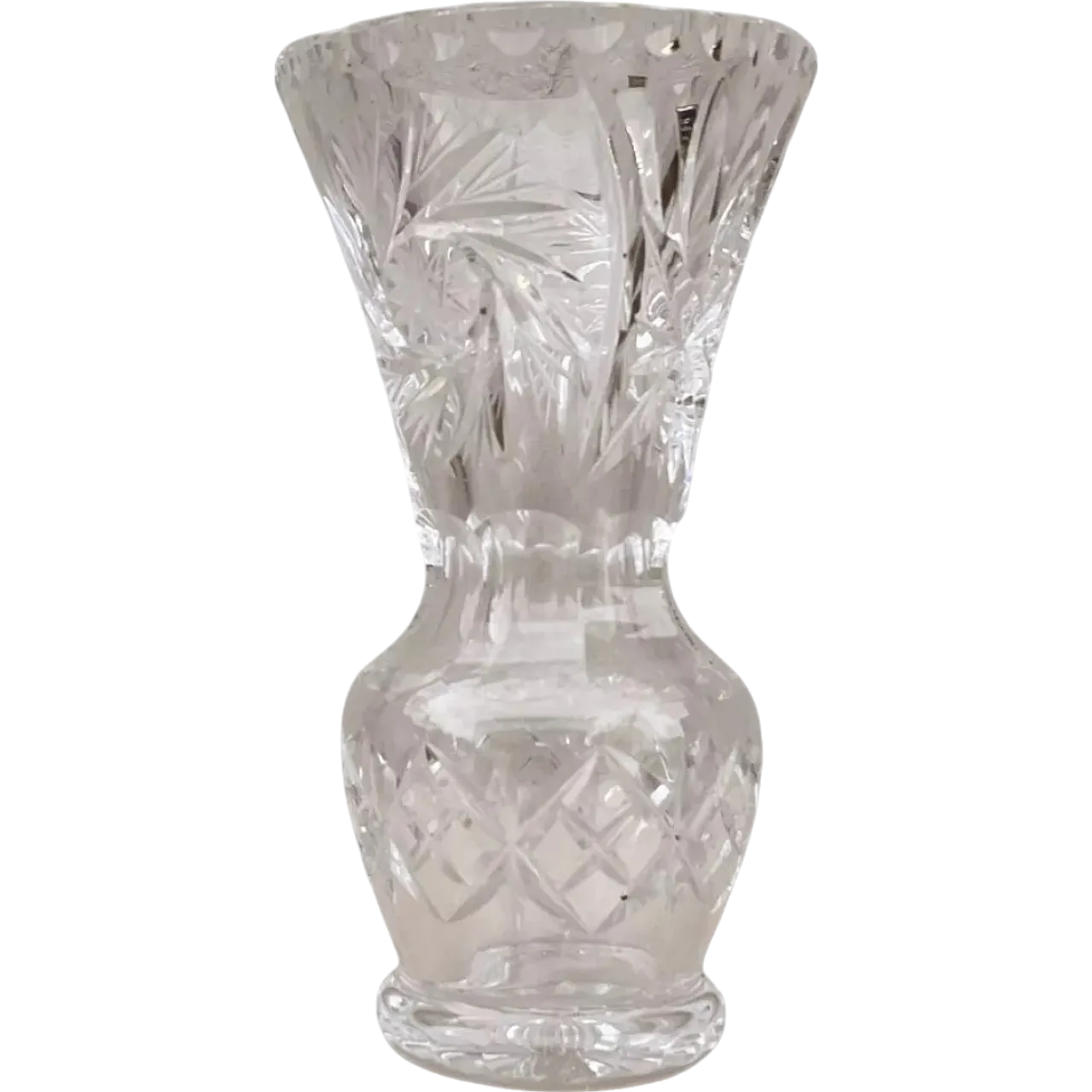 Vaso di cristallo Lausitzer Glas Bleikristall, anni '70 9