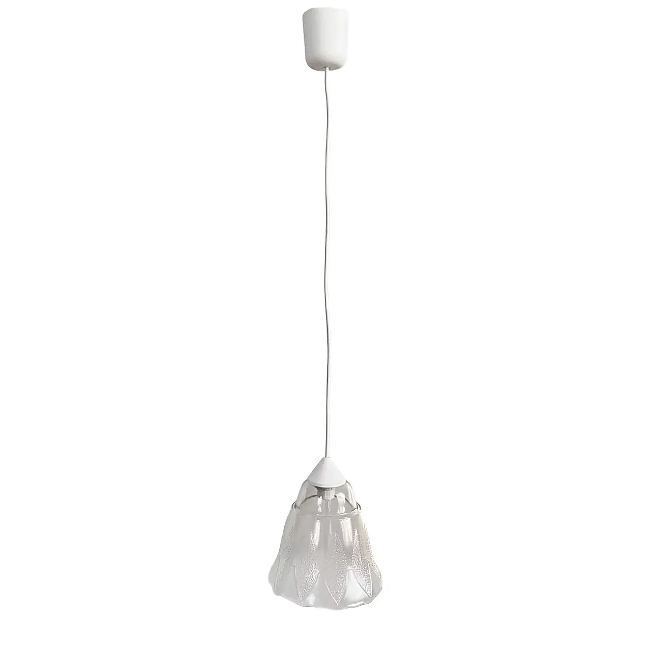 Flower-shaped pendant lamp, Narva Leuchen, 1970s 2