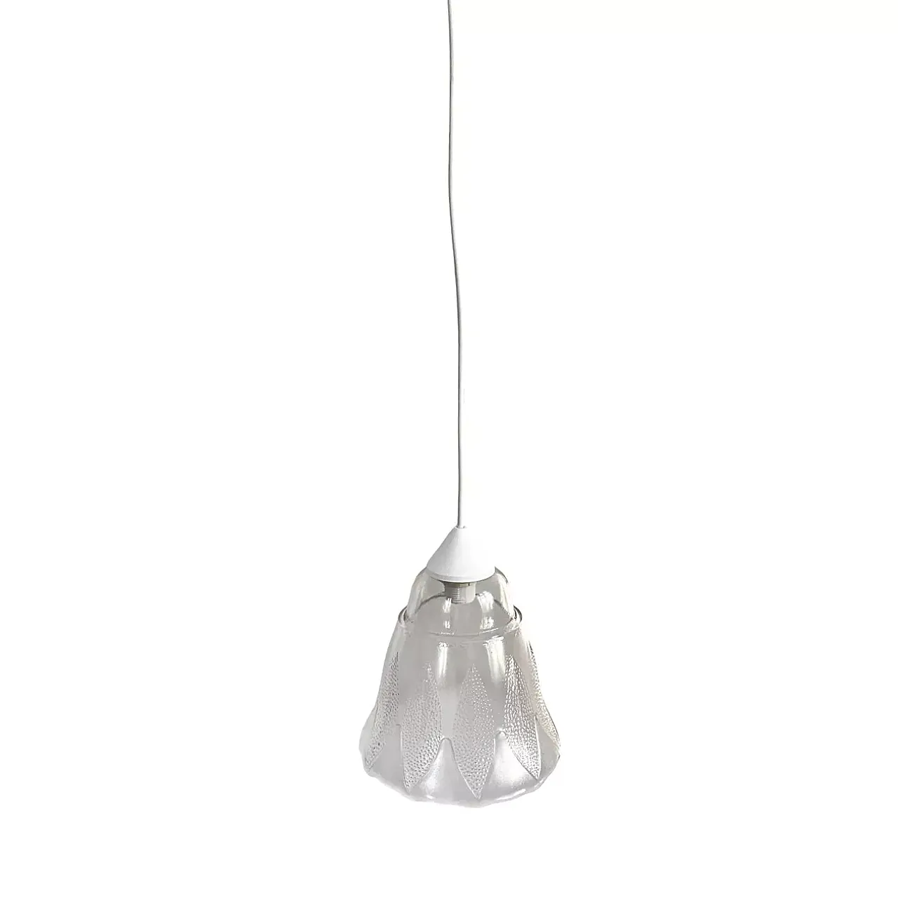 Flower-shaped pendant lamp, Narva Leuchen, 1970s 7