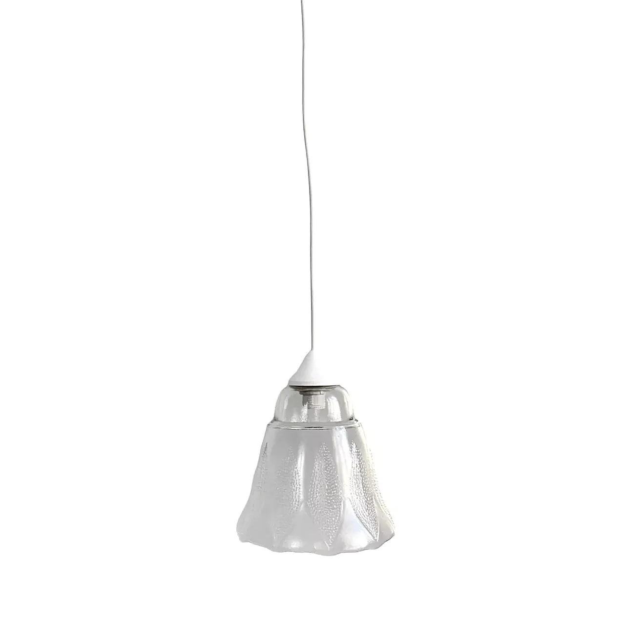 Flower-shaped pendant lamp, Narva Leuchen, 1970s 10