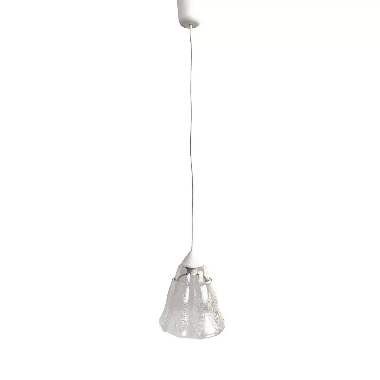 Flower-shaped pendant lamp, Narva Leuchen, 1970s 13