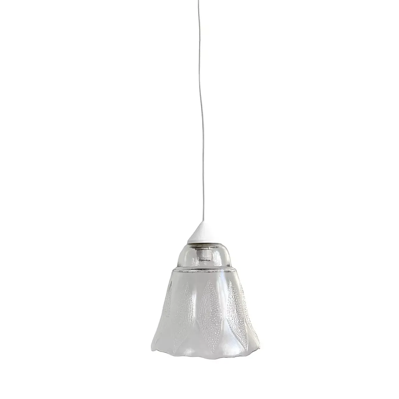 Flower-shaped pendant lamp, Narva Leuchen, 1970s 14