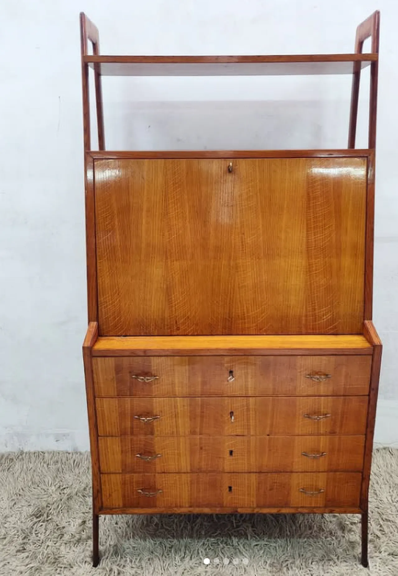 Chest of drawers with oak desk, 1950s 1