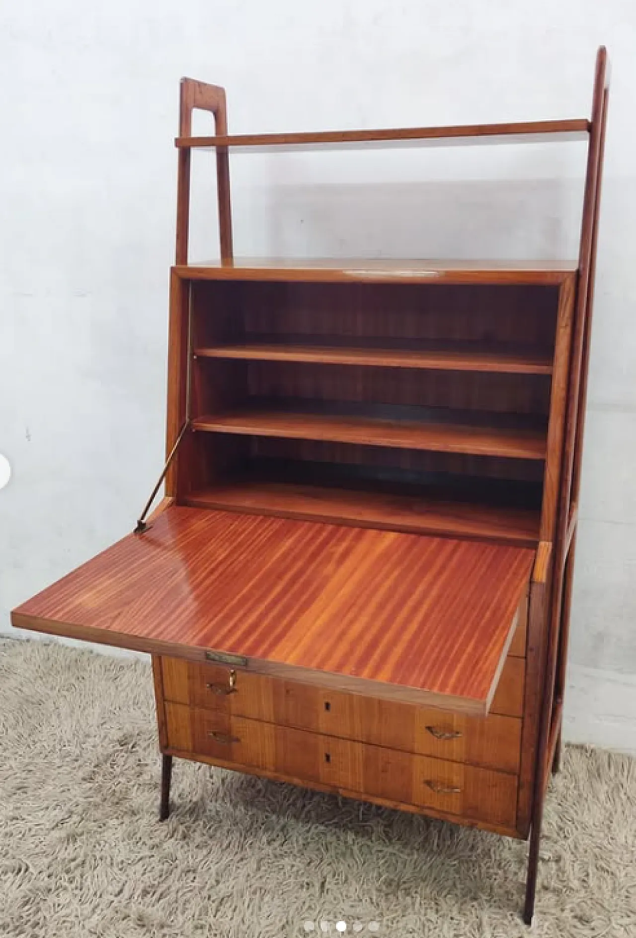 Chest of drawers with oak desk, 1950s 3