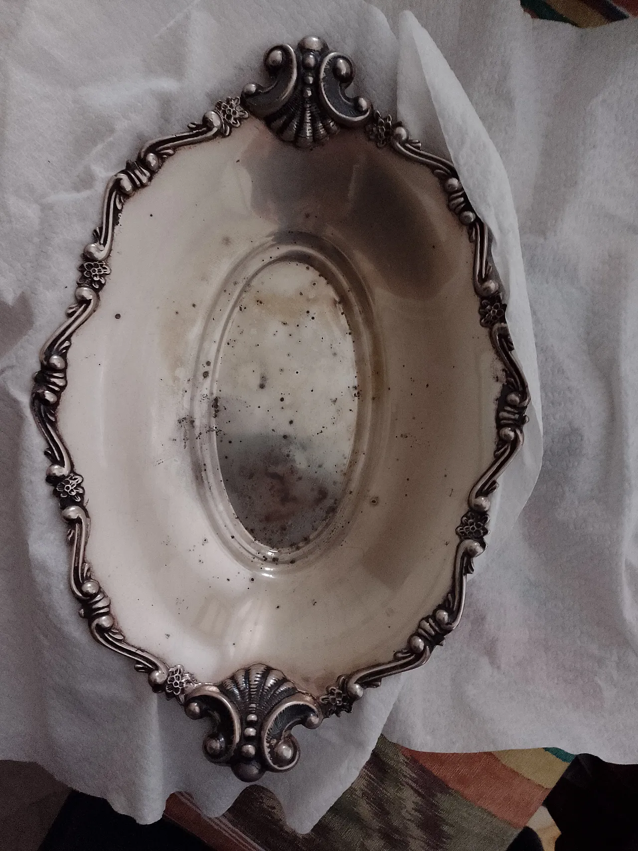 Silver tray, 19th century 3