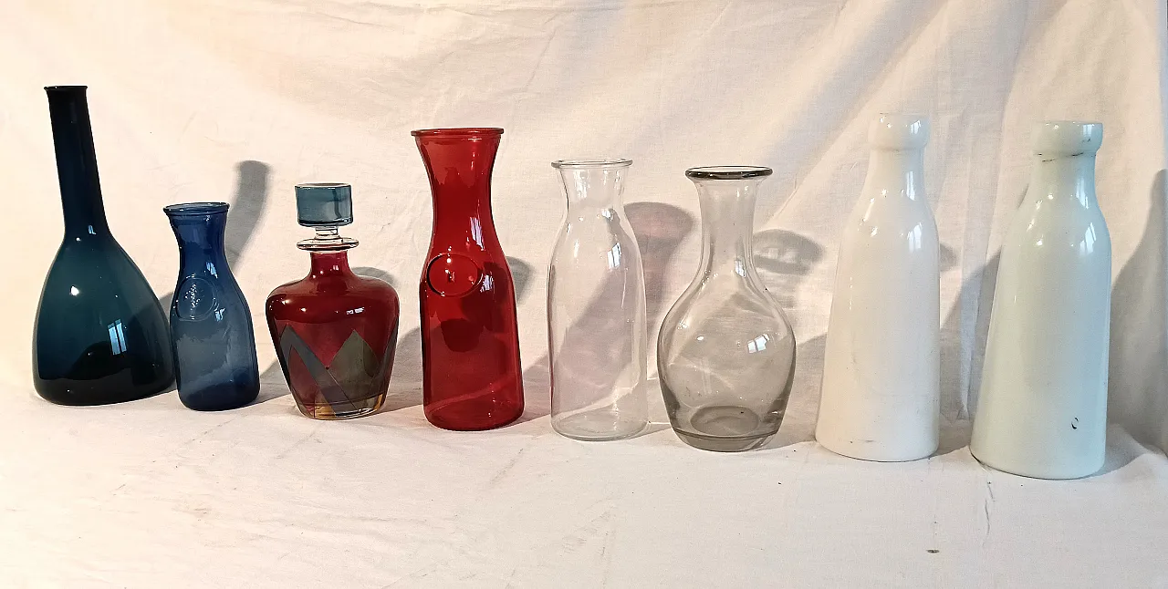 8 decorative bottles, 70s 5