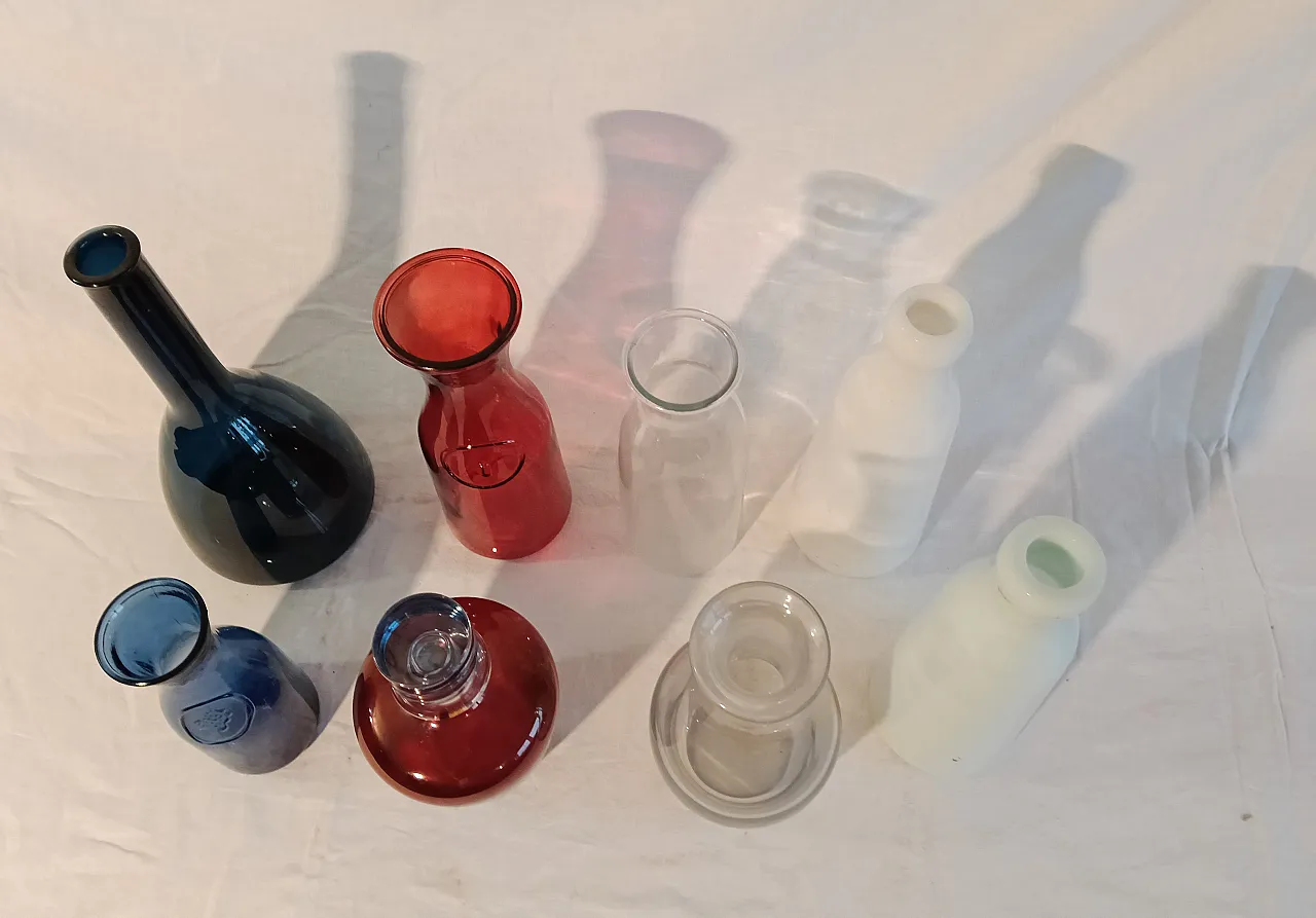 8 decorative bottles, 70s 6