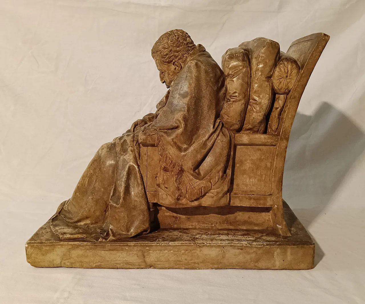 Ritratto di Vittorio Alfieri, copia da Pompeo Marchesi, scultura in pietra e gesso, anni '50 11