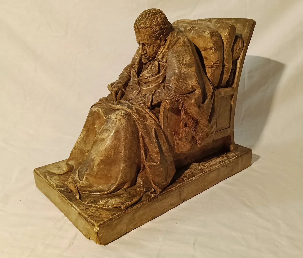 Ritratto di Vittorio Alfieri, copia da Pompeo Marchesi, scultura in pietra e gesso, anni '50 17