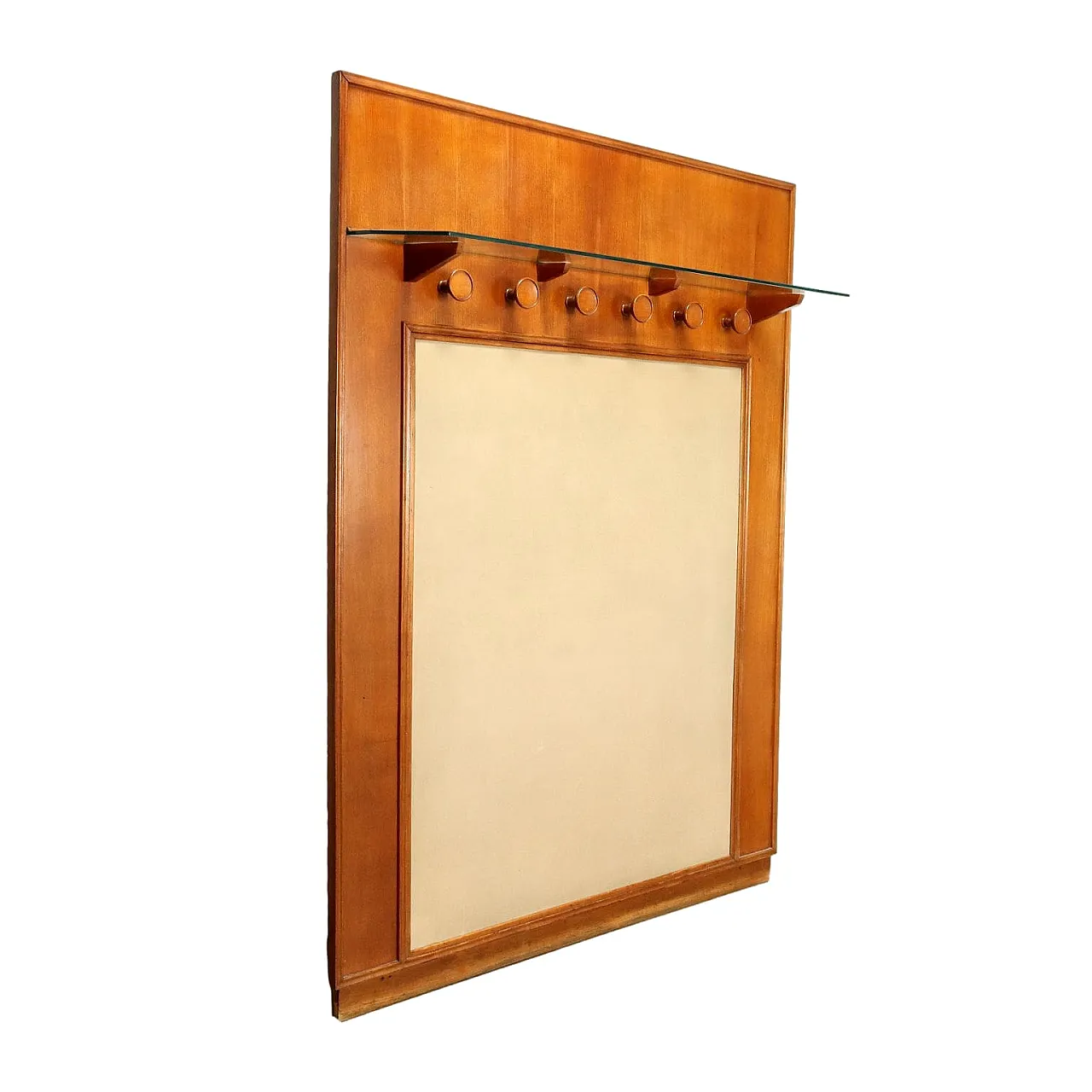 Maple veneer coat rack, mid-20th century 1