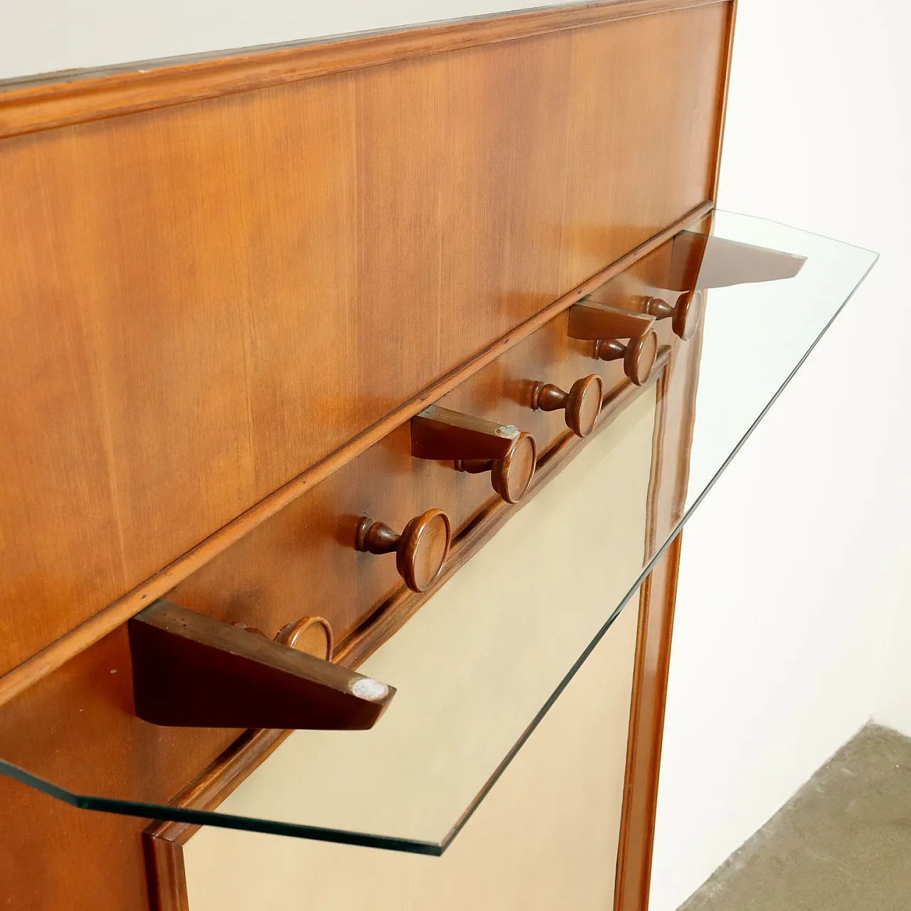 Maple veneer coat rack, mid-20th century 4