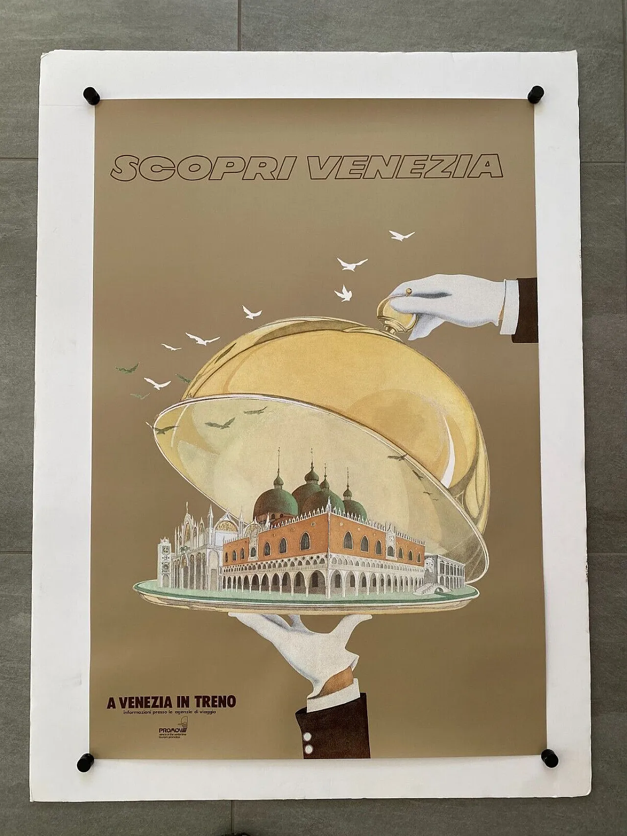 Anonymous, 1990s - SCOPRI VENICE - Original advertising poster AC cm 98 x 68 2