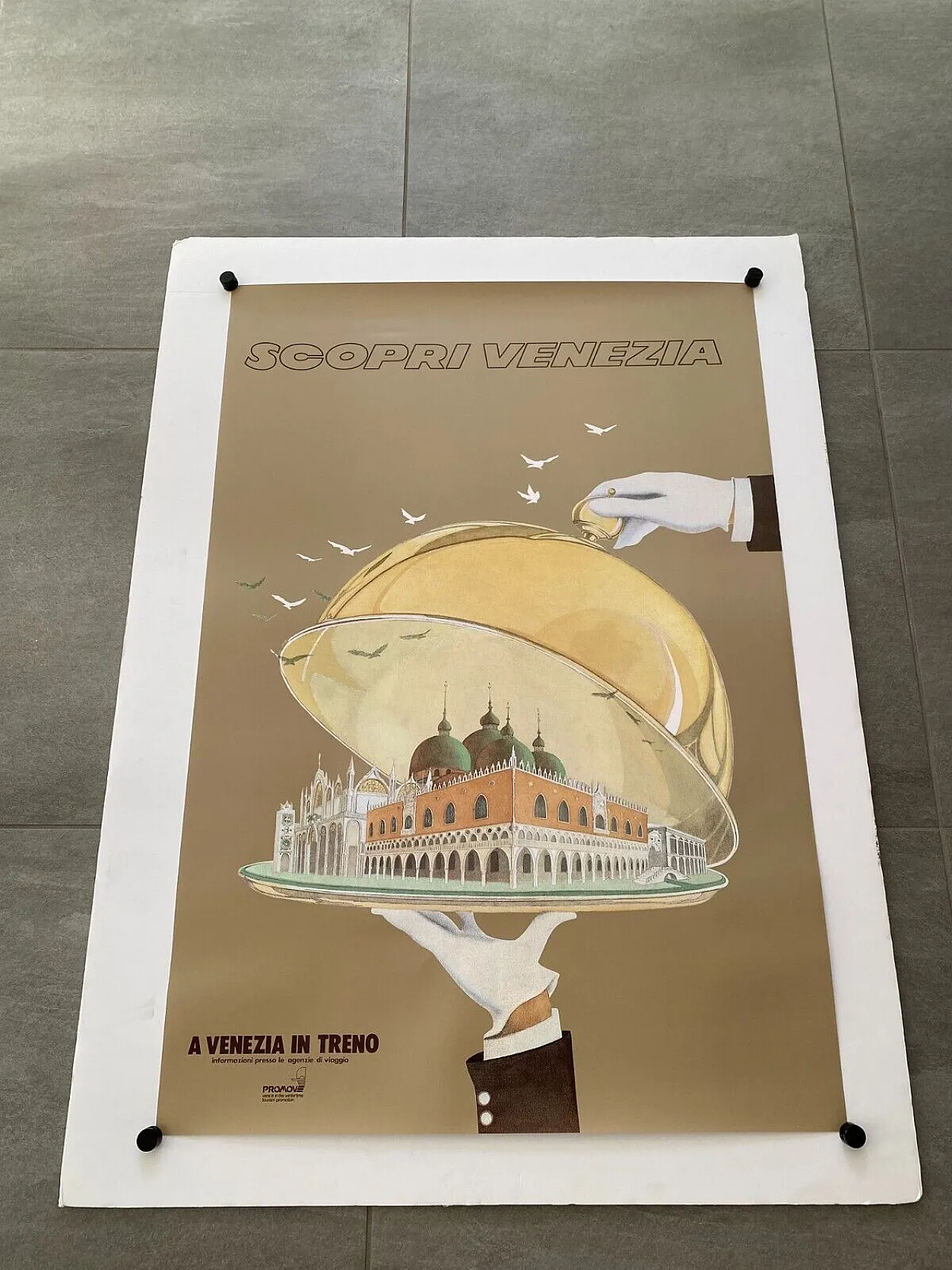 Anonymous, 1990s - SCOPRI VENICE - Original advertising poster AC cm 98 x 68 3