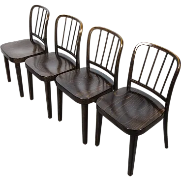 4 A 811/4 Chairs by Josef Hoffmann, 1930s