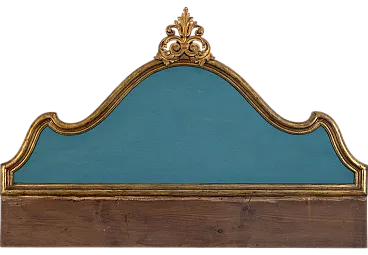 Gilded headboard with Louis XIV style central decoration, 1950s