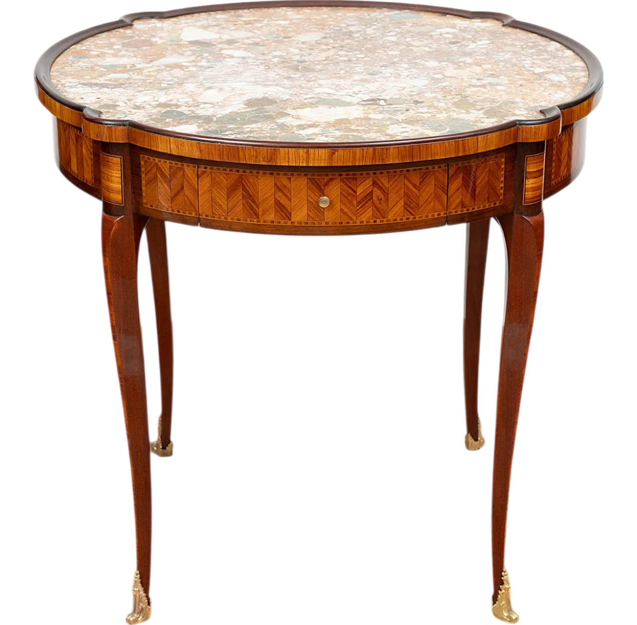 Table Napoleon III in precious exotic woods, 19th century 7