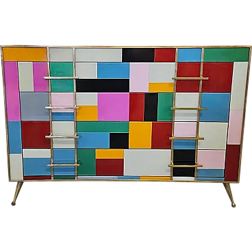 Desclio 4 drawers in colored glass