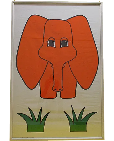 Artistic press work Elephant Design Athena England, 70s