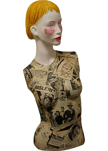 Artistic work female bust, 80s