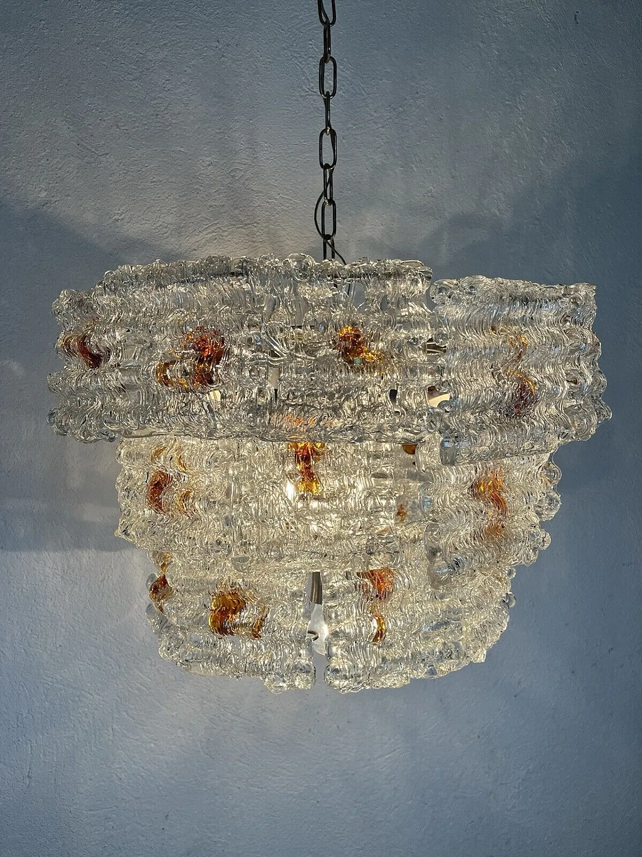 Murano glass chandelier by Toni Zuccheri, 1960s 2